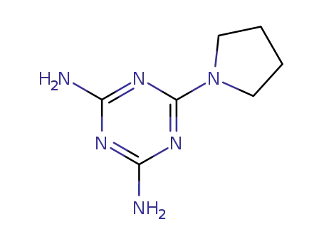 Molecular Structure of 2827-43-2 (6-(pyrrolidin-1-yl)-1,3,5-triazine-2,4-diamine)