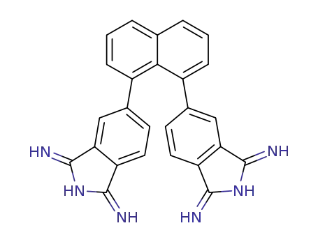 Molecular Structure of 110550-54-4 (1H-Isoindol-3-amine, 5,5'-(1,8-naphthalenediyl)bis[1-imino-)