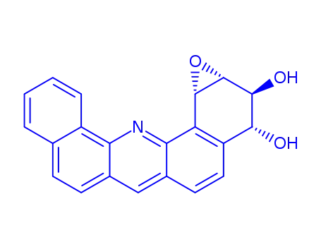 Molecular Structure of 93780-98-4 ((1aR,2S,3R,13cS)-1a,2,3,13c-tetrahydrobenzo[c][1]benzoxireno[2,3-h]acridine-2,3-diol)