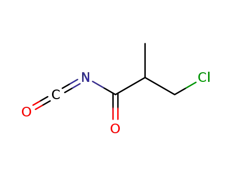 Molecular Structure of 25088-54-4 (Propanoyl isocyanate, 3-chloro-2-methyl-)