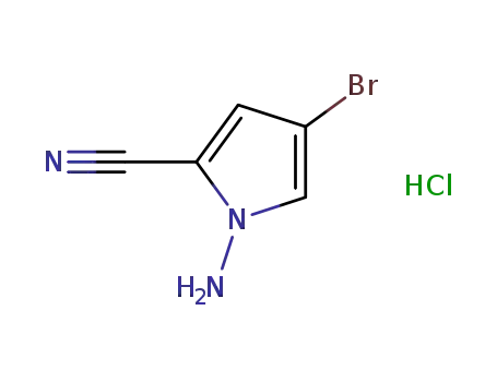 1-아미노-4-브로모-1H-피롤-2-탄소니트릴염화물
