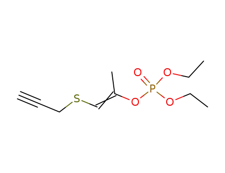 Molecular Structure of 80404-03-1 (Phosphoric acid diethyl ester (E)-1-methyl-2-prop-2-ynylsulfanyl-vinyl ester)