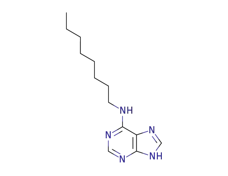 Molecular Structure of 36412-32-5 (N-octyl-5H-purin-6-amine)