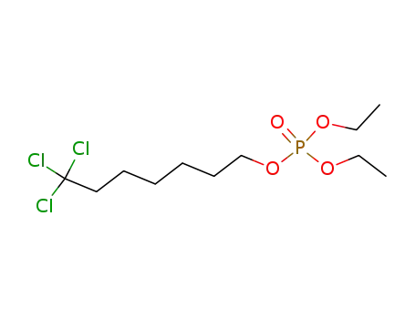 Molecular Structure of 36272-56-7 (Phosphoric acid diethyl 7,7,7-trichloroheptyl ester)