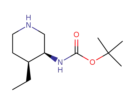 카르밤산, [(3S,4S)-4-에틸-3-피페리디닐]-, 1,1-디메틸에틸 에스테르(9CI)