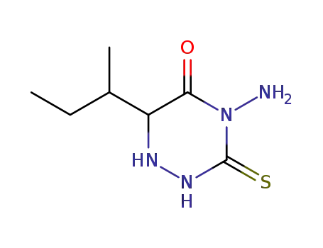 1,2,4-Triazin-5(2H)-one, 4-aminotetrahydro-6-(1-methylpropyl)-3-thioxo-