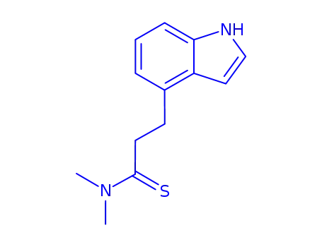 Molecular Structure of 938185-59-2 (1H-Indole-4-propanethioamide,  N,N-dimethyl-)