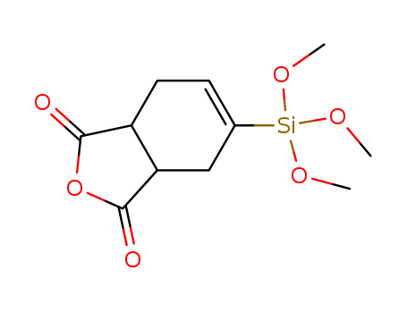 Molecular Structure of 93830-56-9 (4-Trimethoxysilyl-4-cyclohexene-1,2-dicarboxylic anhydride)