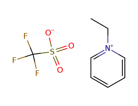 Molecular Structure of 3878-80-6 (N-ethylpyridinium trifluoromethanesulfonate)