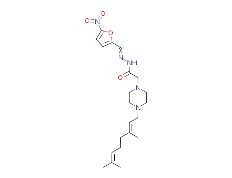 5-ニトロ-2-フルアルデヒド[4-[(3E)-3,7-ジメチル-2,6-オクタジエニル]-1-ピペラジニルアセチル]ヒドラゾン