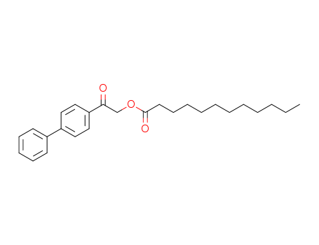 [2-oxo-2-(4-phenylphenyl)ethyl] dodecanoate cas  4376-38-9