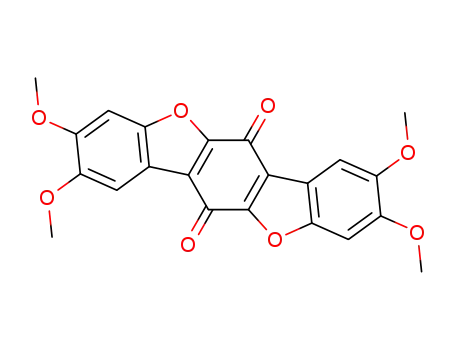 Molecular Structure of 3534-73-4 (2,3,8,9-Tetramethoxybenzo[1,2-b:4,5-b']bisbenzofuran-6,12-dione)