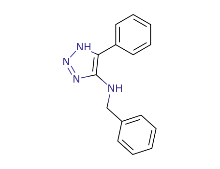 Molecular Structure of 108841-95-8 (benzyl-(5-phenyl-1<i>H</i>-[1,2,3]triazol-4-yl)-amine)