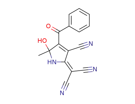 2-(4-BENZOYL-3-CYANO-5-HYDROXY-5-METHYL-1,5-DIHYDRO-2H-PYRROL-2-YLIDEN)MALONONITRILE