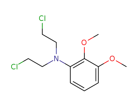 Molecular Structure of 4213-41-6 (N,N-Bis(2-chloroethyl)-2,3-dimethoxybenzenamine)