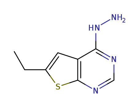 Thieno[2,3-d]pyrimidin-4(1H)-one, 6-ethyl-, hydrazone (9CI)