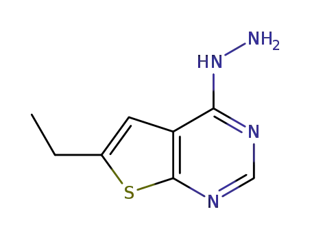 티에노[2,3-d]피리미딘-4(1H)-온, 6-에틸-, 히드라존(9CI)