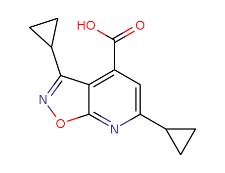 3,6-dicyclopropylisoxazolo[5,4-b]pyridine-4-carboxylic acid