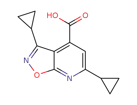 3,6-dicyclopropylisoxazolo[5,4-b]pyridine-4-carboxylic acid