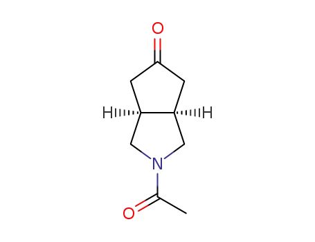 시클로펜타[c]피롤-5(1H)-온, 2-아세틸헥사히드로-, (3aR,6aS)-rel-(9CI)