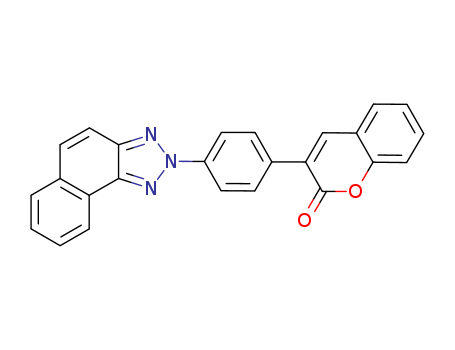 2H-1-Benzopyran-2-one,3-[4-(2H-naphtho[1,2-d]triazol-2-yl)phenyl]- (9CI)