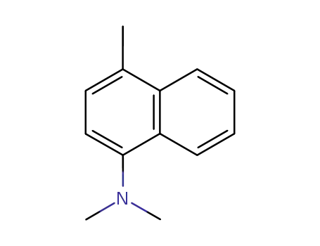 Molecular Structure of 4523-52-8 (N,N,4-triMethylnaphthalen-1-aMine)