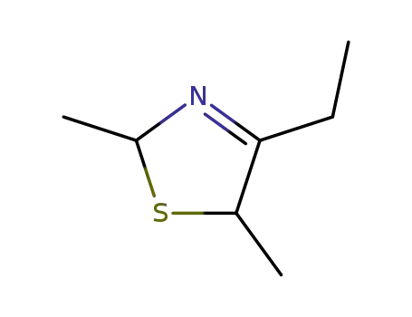 Molecular Structure of 89896-20-8 (Thiazole, 4-ethyl-2,5-dihydro-2,5-dimethyl-)