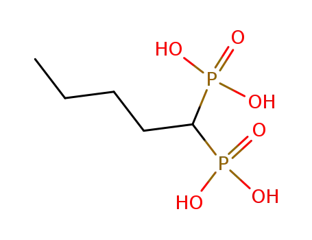 Molecular Structure of 4672-28-0 (pentane-1,1-diylbis(phosphonic acid))