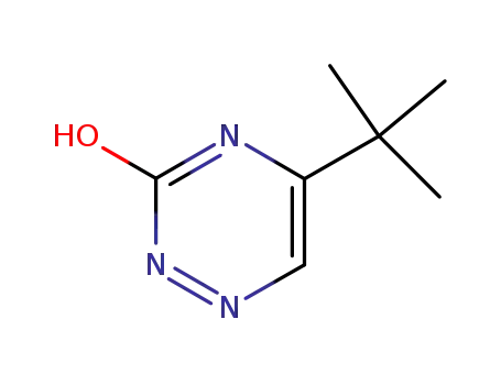 Molecular Structure of 83413-06-3 (1,2,4-Triazin-3(2H)-one, 5-(1,1-dimethylethyl)-)