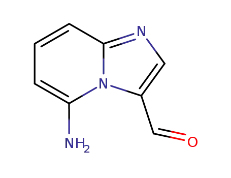 Molecular Structure of 35220-26-9 (IMidazo[1,2-a]pyridine-3-carboxaldehyde, 5-aMino-)