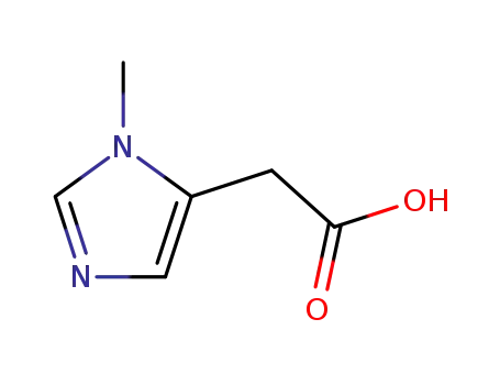 Molecular Structure of 4200-48-0 (2-(3-methylimidazol-4-yl)acetic acid)