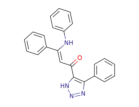 3-フェニル-3-(フェニルアミノ)-1-(5-フェニル-1H-1,2,3-トリアゾール-4-イル)-2-プロペン-1-オン