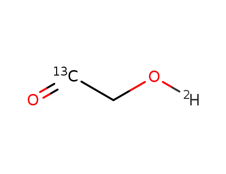 [1-<sup>(13)</sup>C]-O-deuteroglycolaldehyde