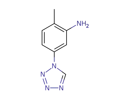 Molecular Structure of 384860-18-8 (2-methyl-5-(1H-tetrazol-1-yl)aniline)