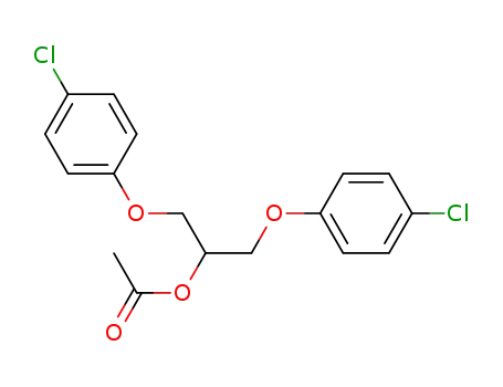 Molecular Structure of 41965-60-0 (1,3-bis(4-chlorophenoxy)propan-2-yl acetate)
