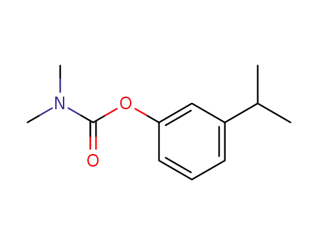 Molecular Structure of 3938-45-2 (N,N-Dimethylcarbamic acid m-isopropylphenyl ester)