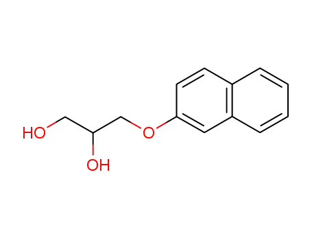 Molecular Structure of 34646-56-5 (3-(2-Naphtyloxy)-1,2-propanediol)