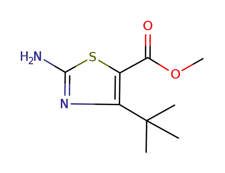 Molecular Structure of 478258-61-6 (METHYL 2-AMINO-4-(TERT-BUTYL)-1,3-THIAZOLE-5-CARBOXYLATE)