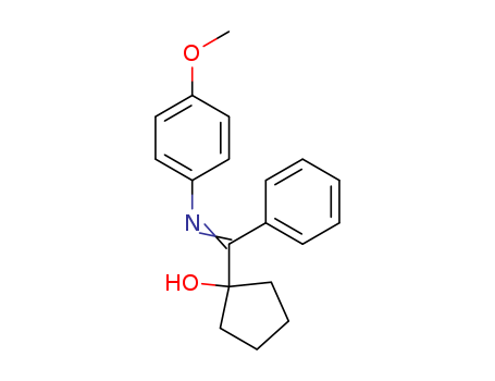 Cyclopentanol,1-[[(4-methoxyphenyl)imino]phenylmethyl]- cas  3543-37-1