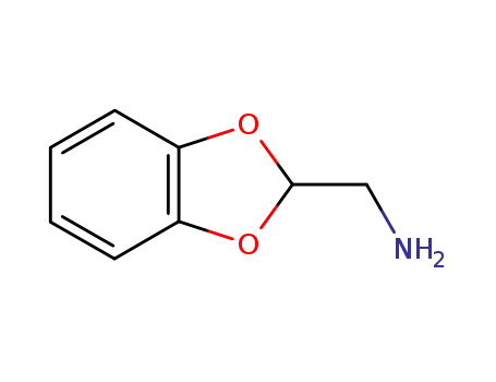 Molecular Structure of 936-78-7 (1,3-Benzodioxole-2-methanamine)