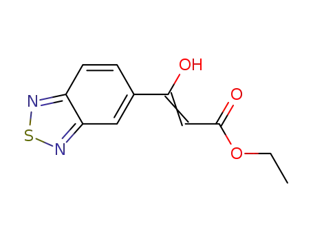 Molecular Structure of 937279-23-7 (3-(2,1,3-Benzothiadiazol-5-yl)-3-hydroxy-2-propenoic acid ethyl ester)