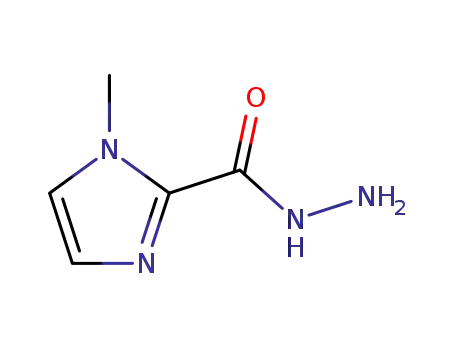 Molecular Structure of 33543-79-2 (1H-Imidazole-2-carboxylicacid,1-methyl-,hydrazide(9CI))