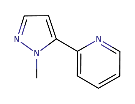 Molecular Structure of 938066-21-8 (2-(1-Methyl-1H-pyrazol-5-yl)pyridine)