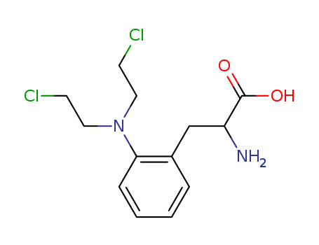 3-(o-(Bis(beta-chloroethyl)amino)phenyl)-d,l-alanine