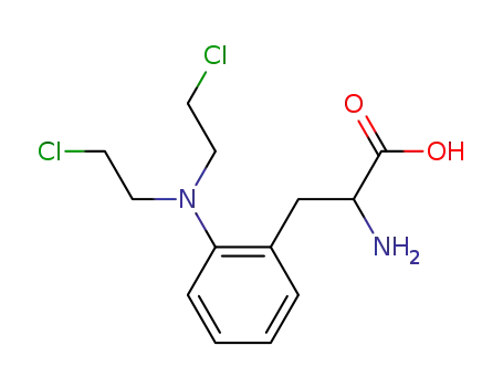 Molecular Structure of 342-95-0 (2-[bis(2-chloroethyl)amino]phenylalanine)
