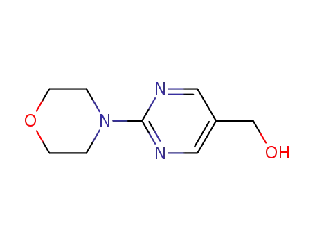 Molecular Structure of 937796-13-9 ((2-MORPHOLINOPYRIMIDIN-5-YL)METHANOL)