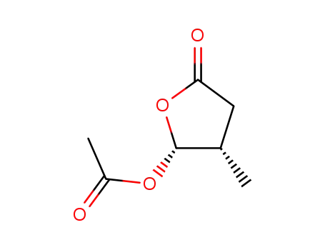 Molecular Structure of 155224-28-5 ((-)-(4S)(5R)-5-acetoxy-4-methyl-dihydro-2(3H)-furanone)