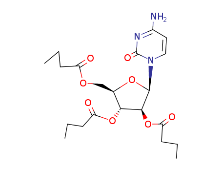 2 (1H)-Pyrimidinone, 4-amino-1-[2,3, 5-tris-O-(1-oxobutyl)-.beta.-D-arabinofuranosyl]- cas  34409-15-9