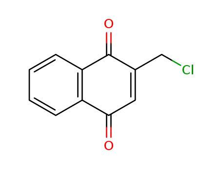 Molecular Structure of 43027-41-4 (2-Chloromethyl-1,4-naphthoquinone)