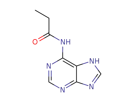 Molecular Structure of 37385-05-0 (N-(5H-purin-6-yl)propanamide)